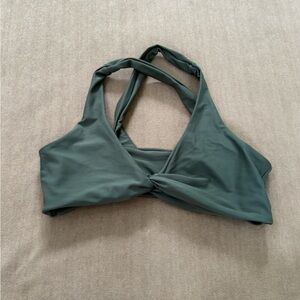 ROMWE Olive Green Bikini Top